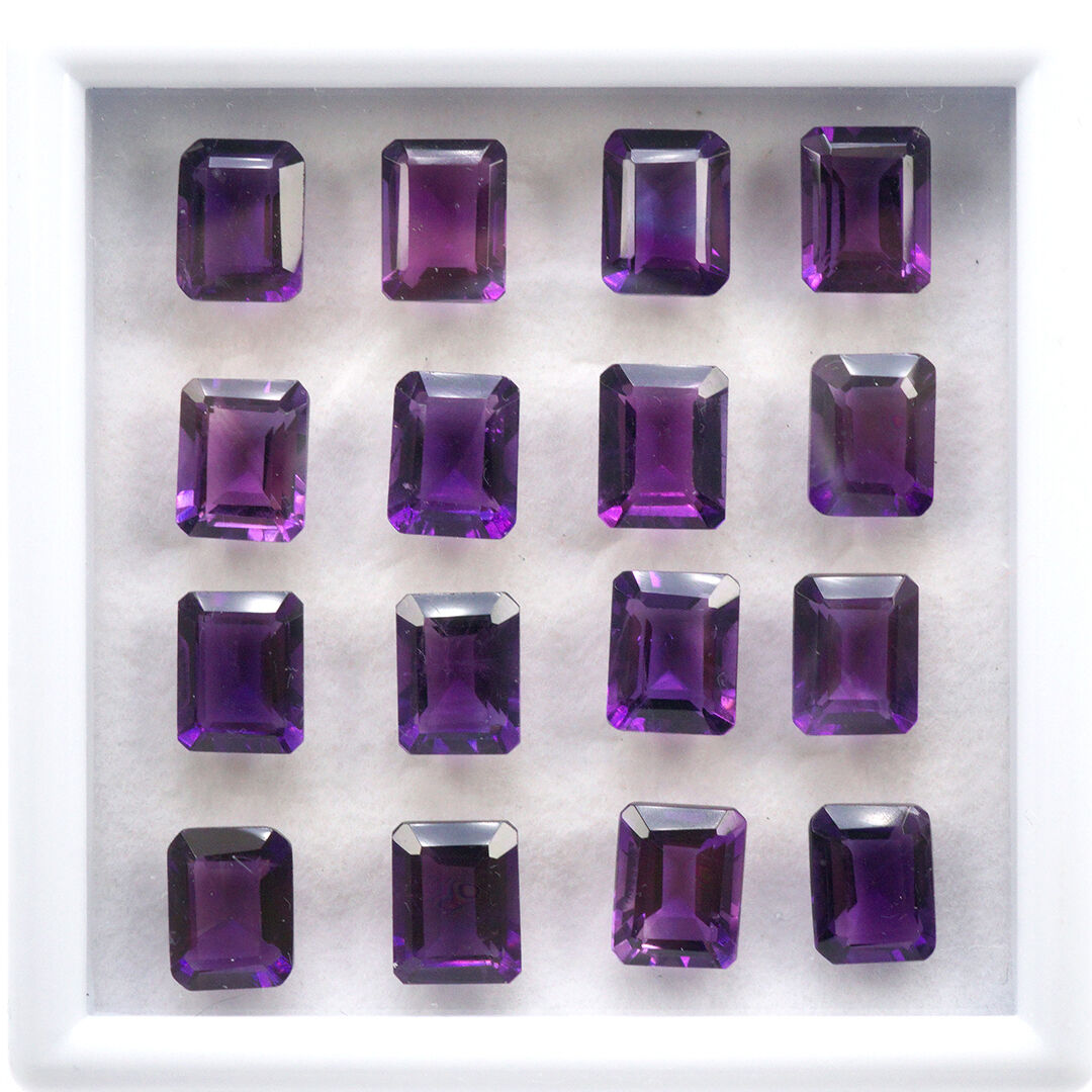 Ametyst, Ośmiokąt, 9x7 mm