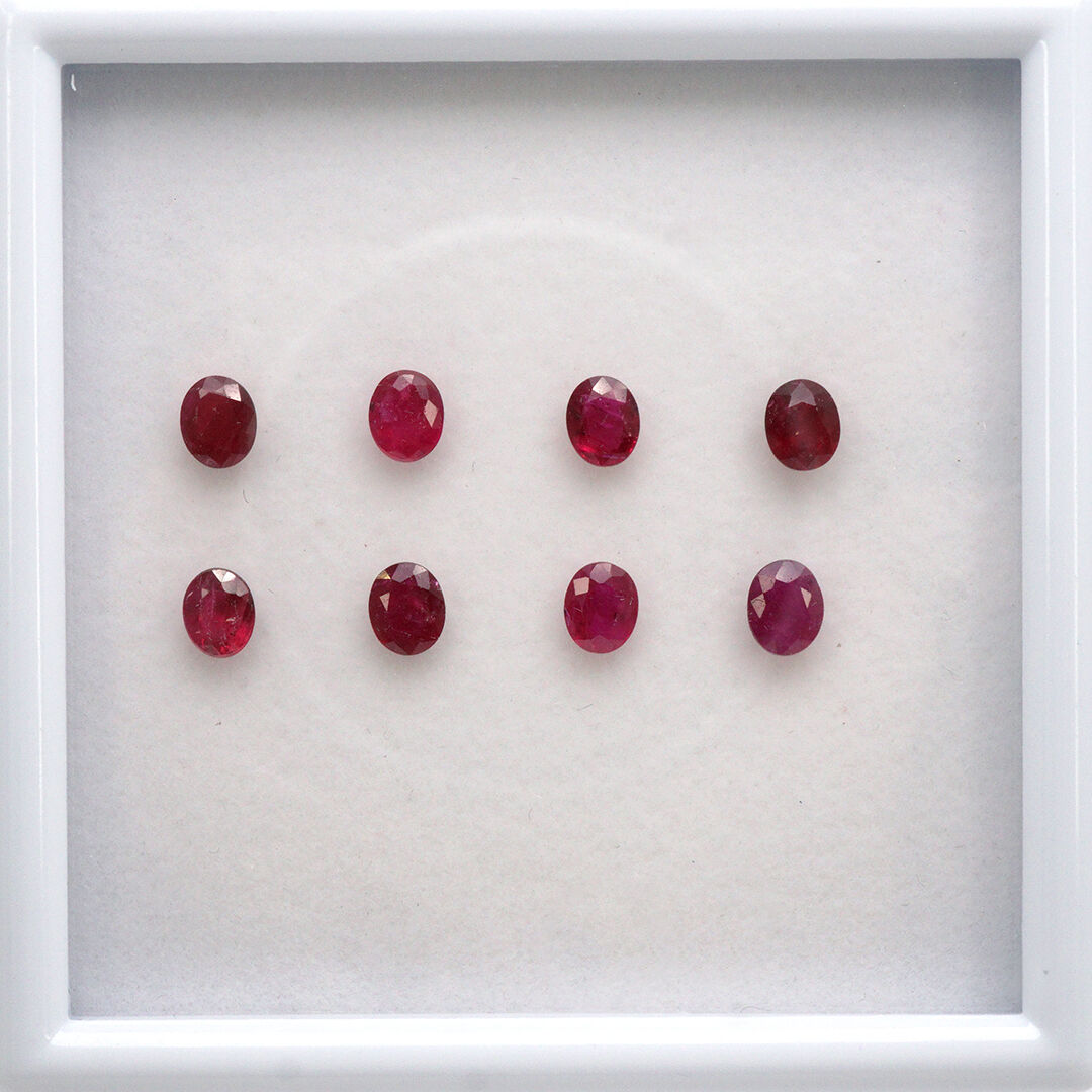 Rubin, Owalny, 5x4 mm